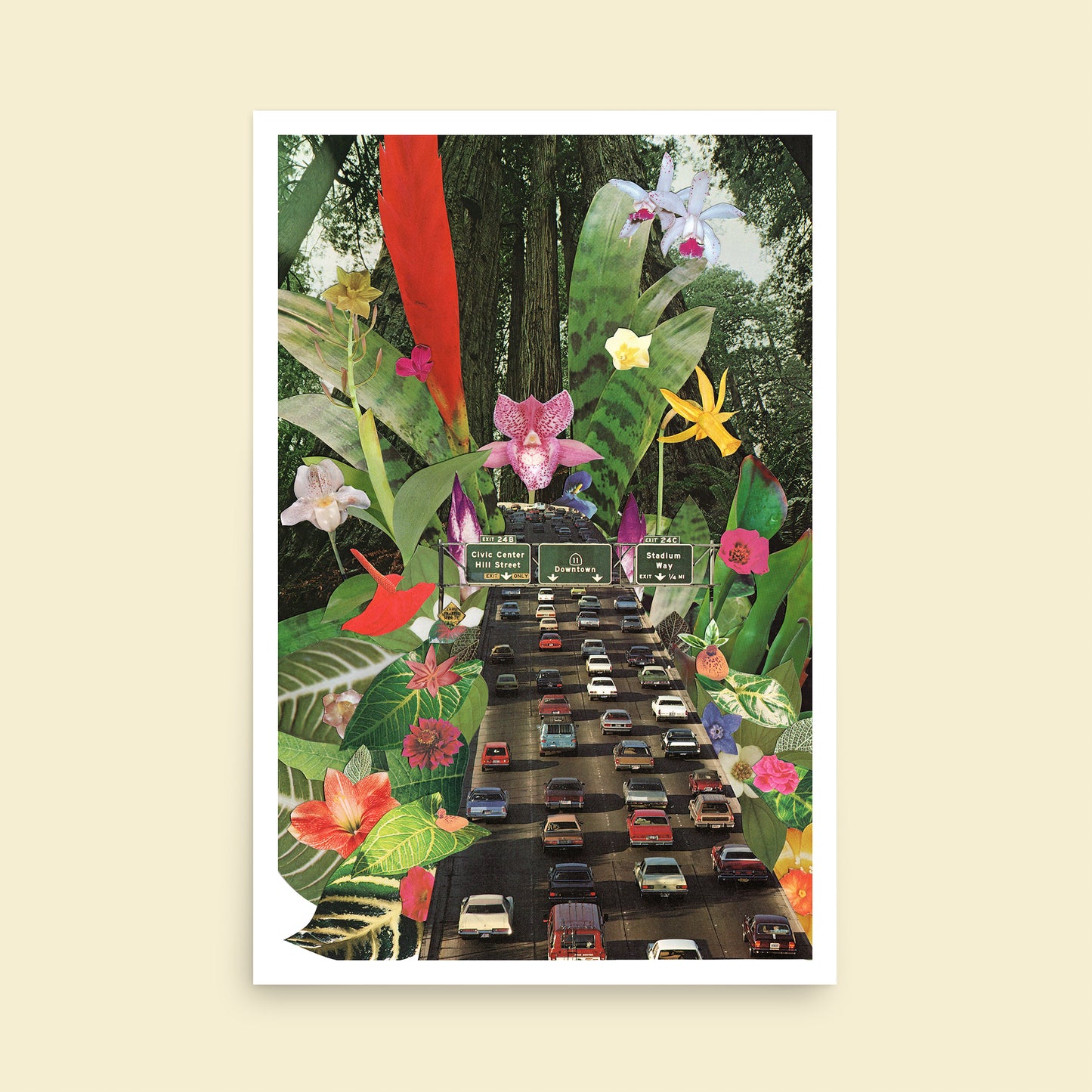 LA Traffic Print Art Print