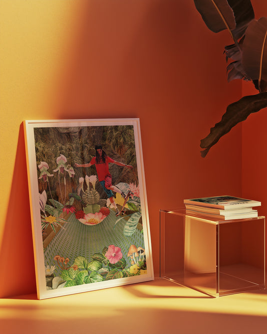 Jungle Skate Session Art Print