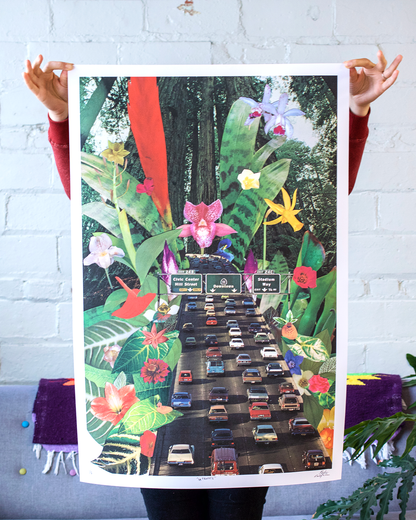 LA Traffic Print Art Print