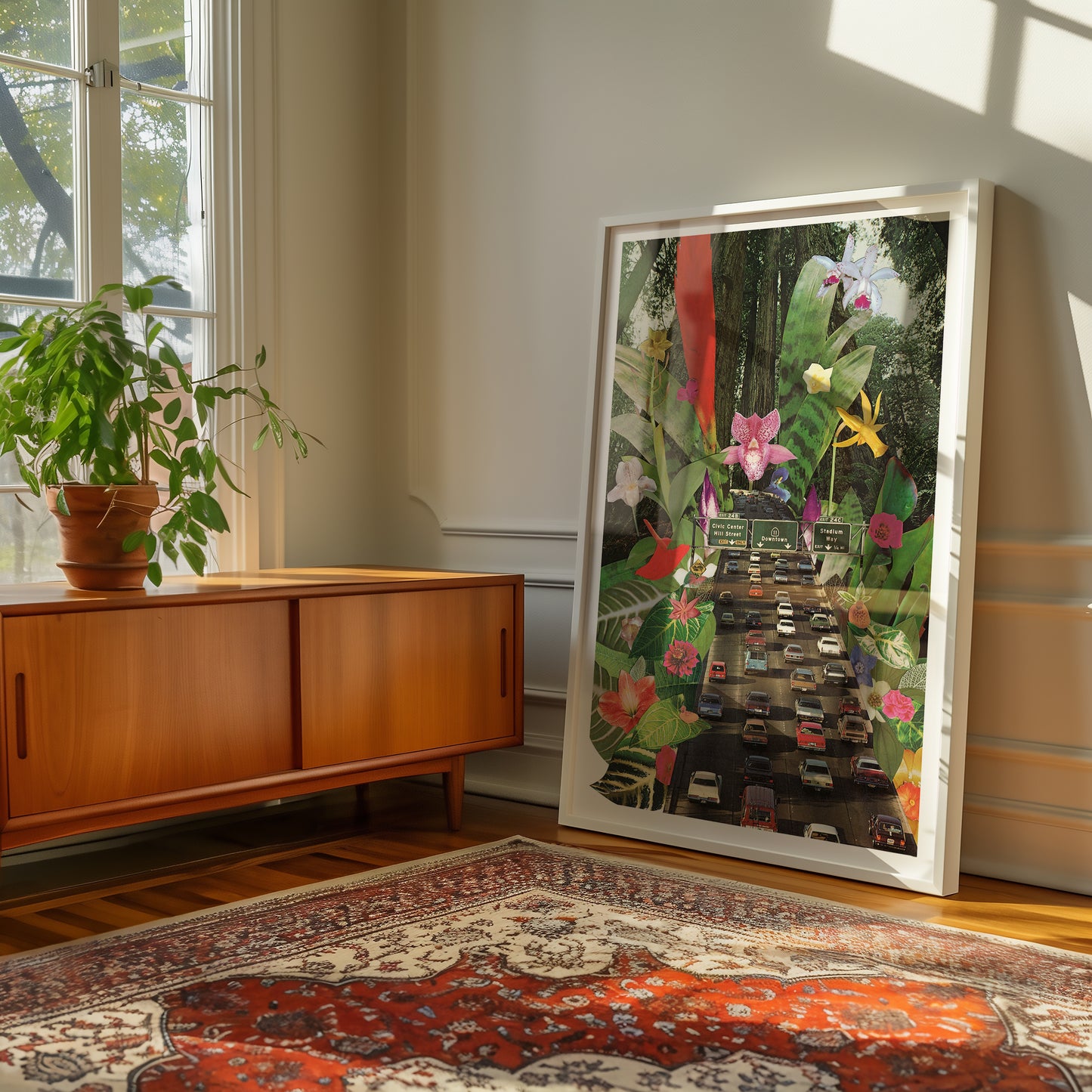 LA Traffic Print Art Print