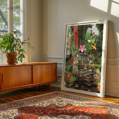 LA Traffic Print Art Print