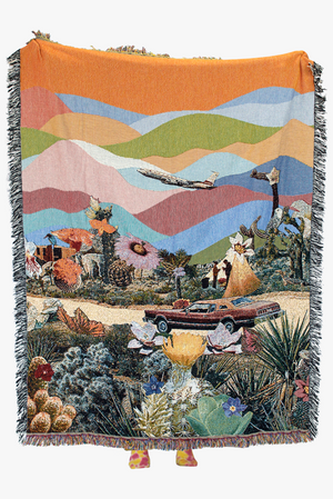 Desert Trip Woven Throw Blanket